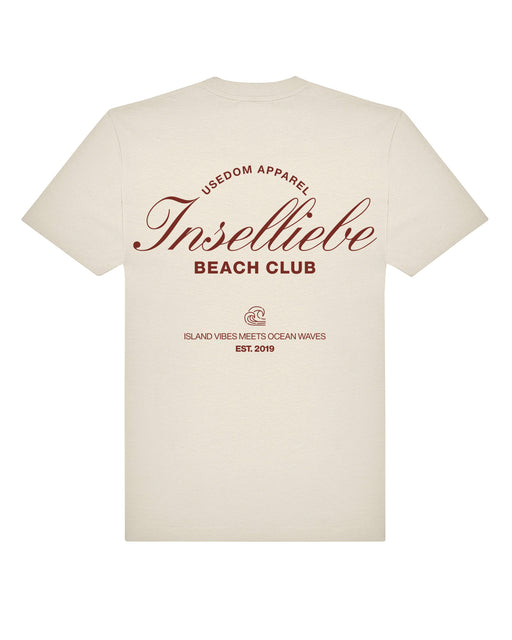 Unisex Oversized Shirt "Beach Club" | Creme - INSELLIEBE USEDOM