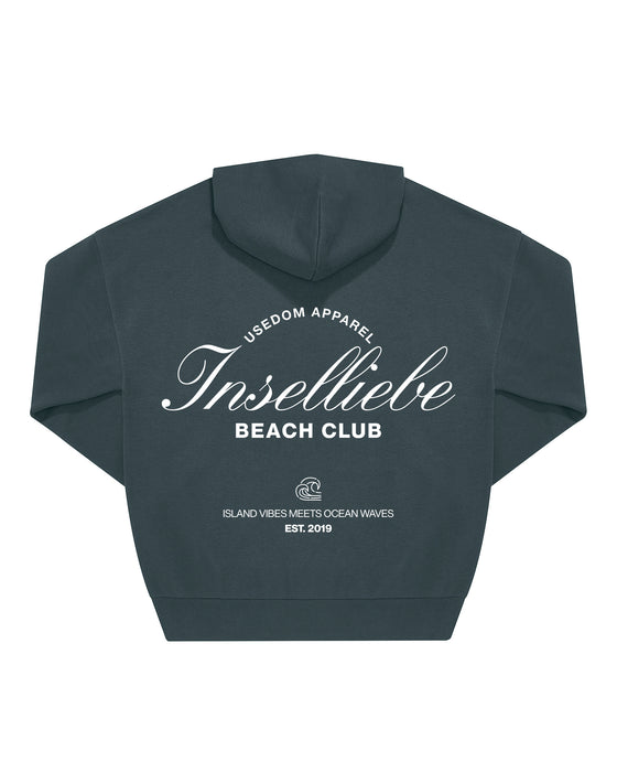 Unisex Oversized Hoodie "Beach Club" | Amalfi Teal