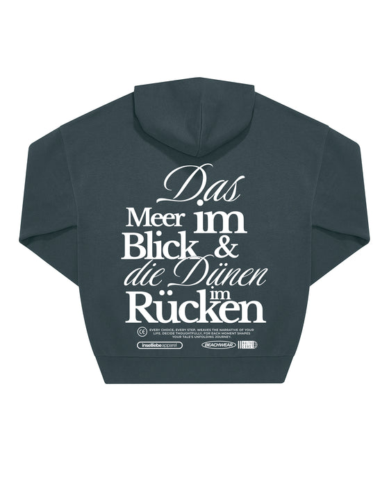 Unisex Oversized Hoodie "Meerblick" | Amalfi Teal