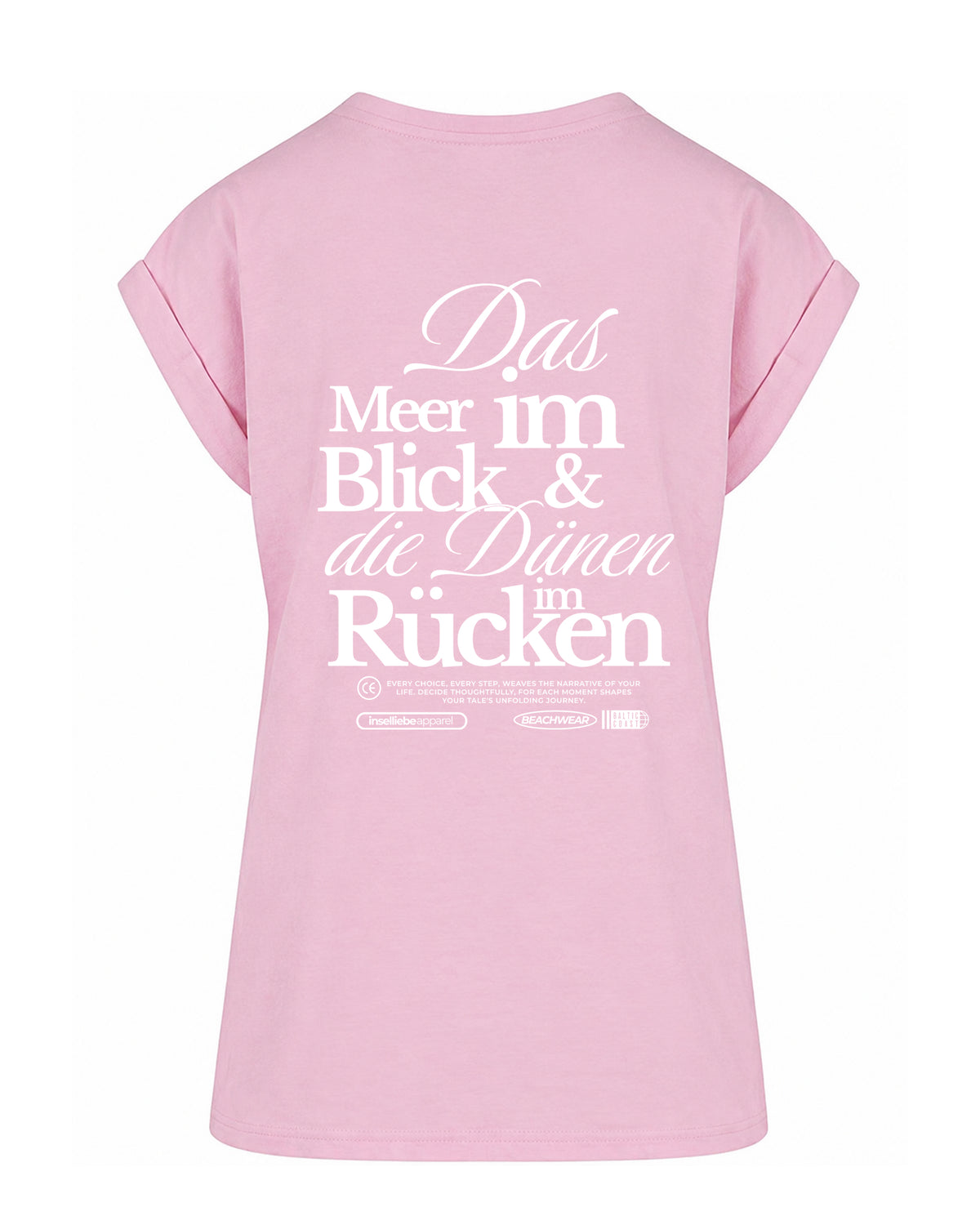 Damen T-Shirt "Meerblick" | Soft Pink - INSELLIEBE USEDOM