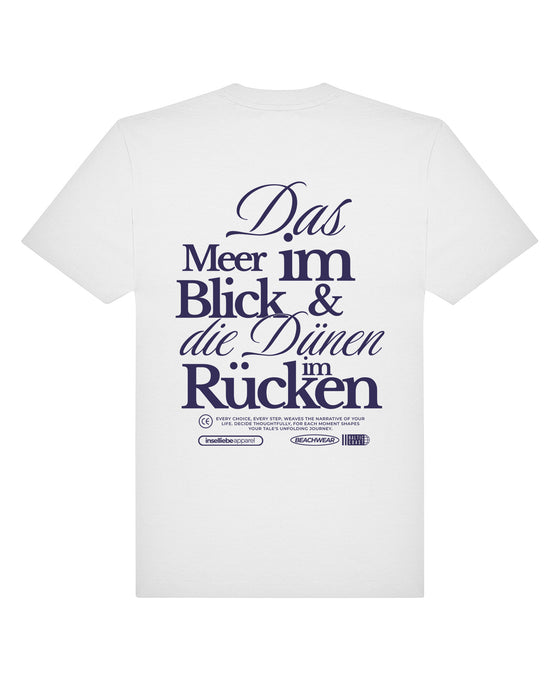 Unisex Oversized Shirt "Meerblick" | Weiß