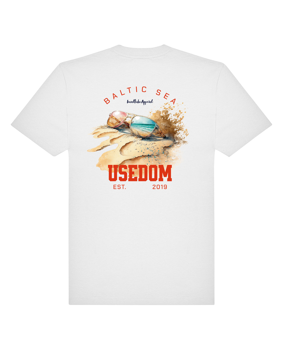 Unisex Oversized Shirt "Sun Glasses" | Weiß - INSELLIEBE USEDOM