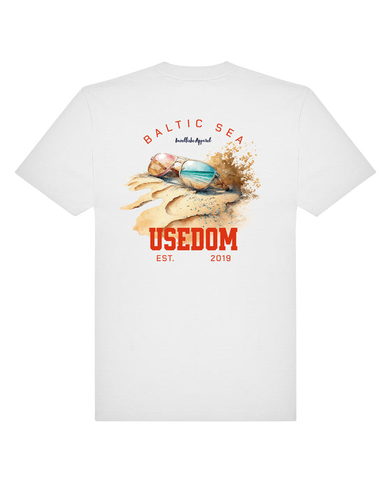 Unisex Oversized Shirt "Sun Glasses" | Weiß - INSELLIEBE USEDOM