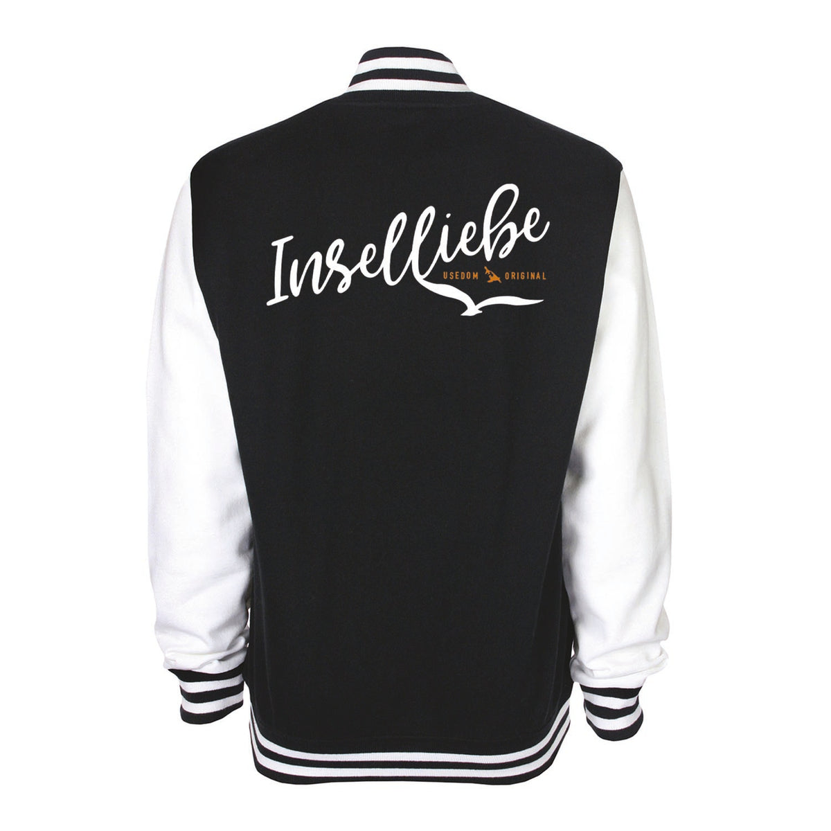 Unisex College Jacke "INSELLIEBE ORIGINAL" | Schwarz Weiß