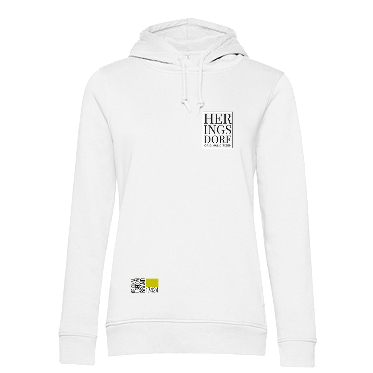 Damen Hoodie "Heringsdorf Original" | Weiß - INSELLIEBE USEDOM