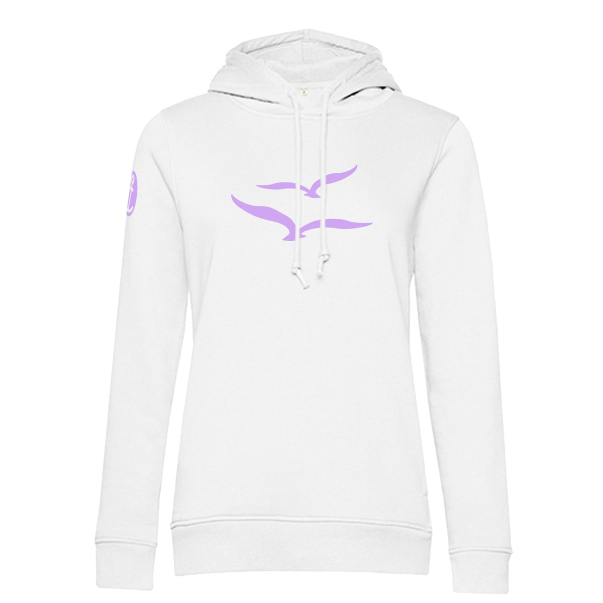 Damen Hoodie "Möwenpaar" | Weiß - INSELLIEBE USEDOM