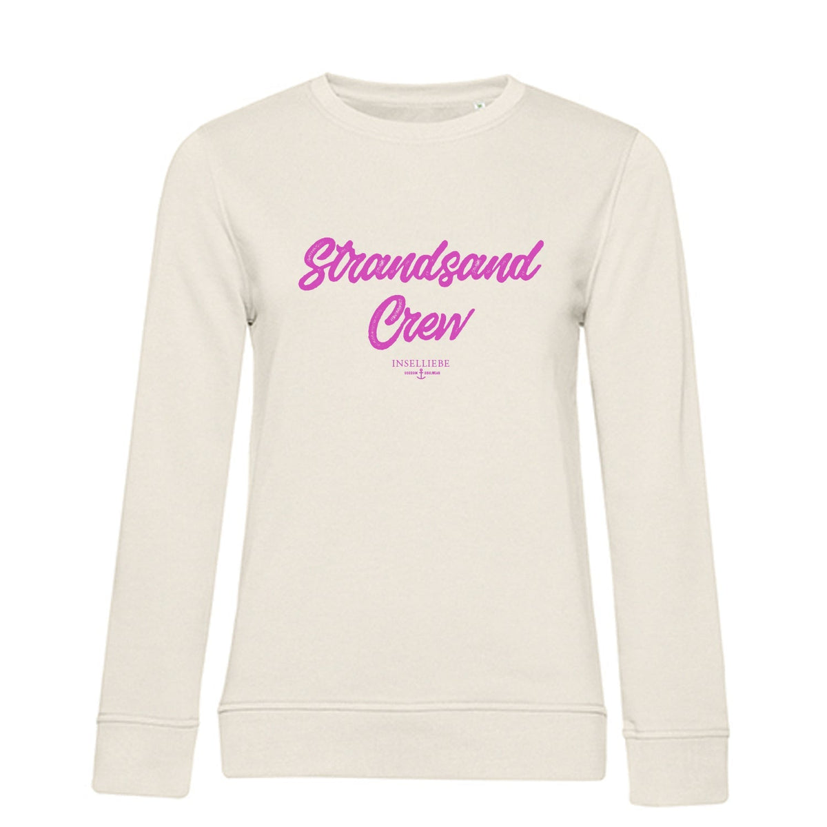 Damen Sweater "Strandsand Crew" | Creme - INSELLIEBE USEDOM