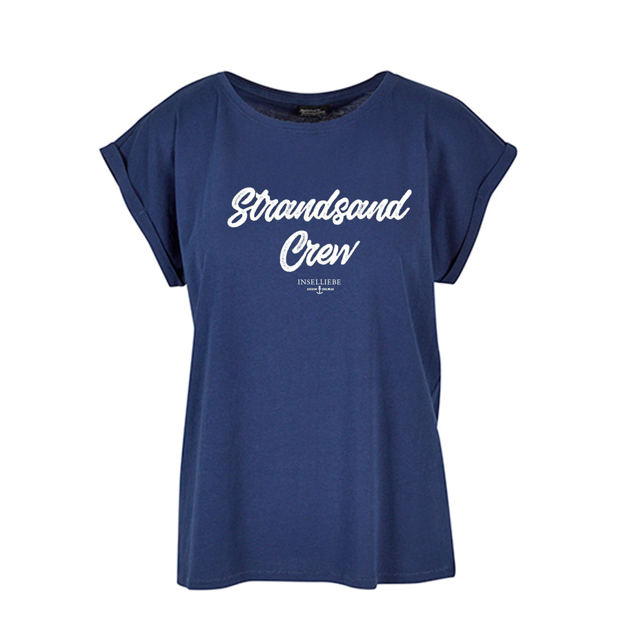 Damen T-Shirt "Strandsand Crew" | Light Navy