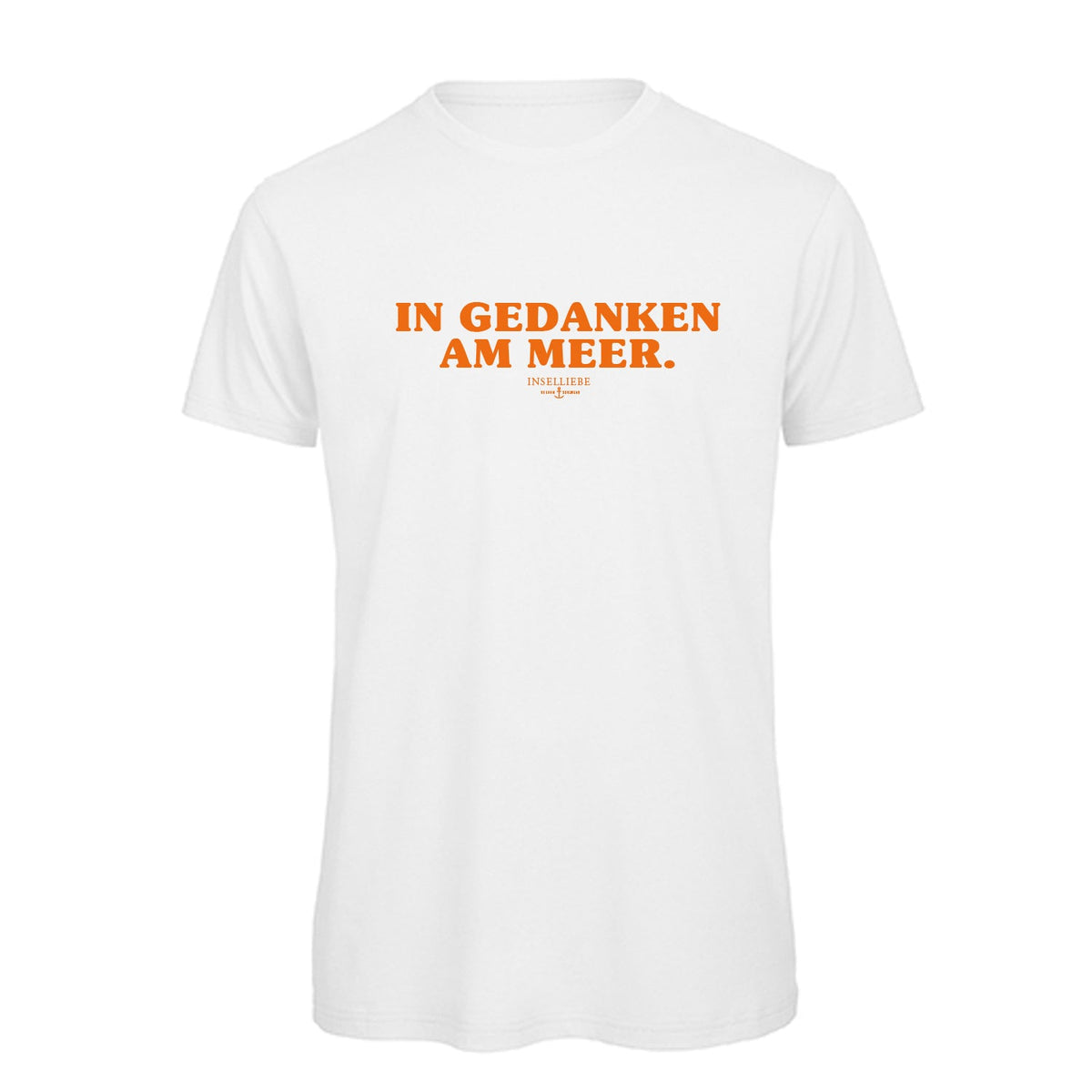 Herren T-Shirt "In Gedanken am Meer" | Weiß - INSELLIEBE USEDOM
