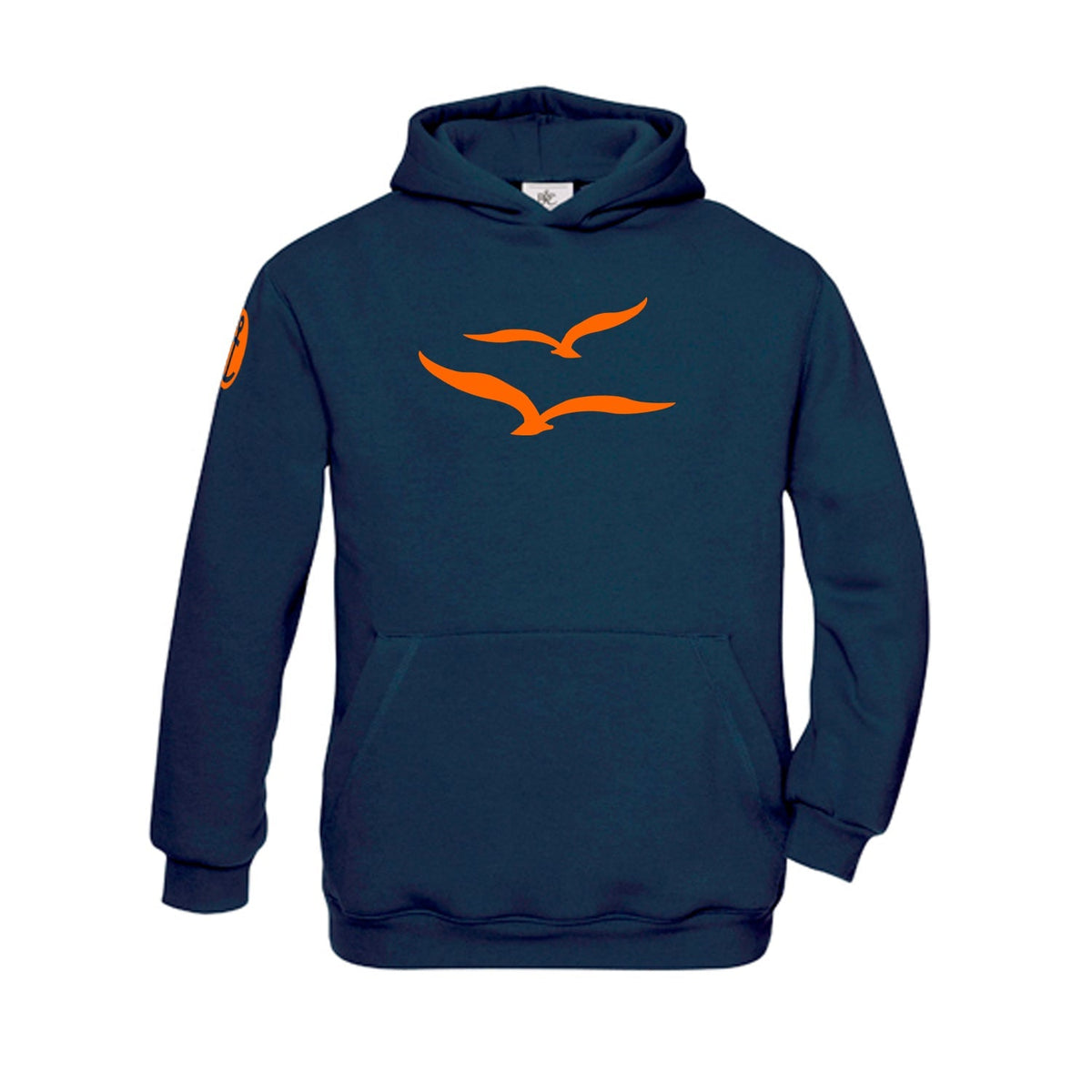 Kinder Hoodie "Möwenpaar" | Navy - INSELLIEBE USEDOM