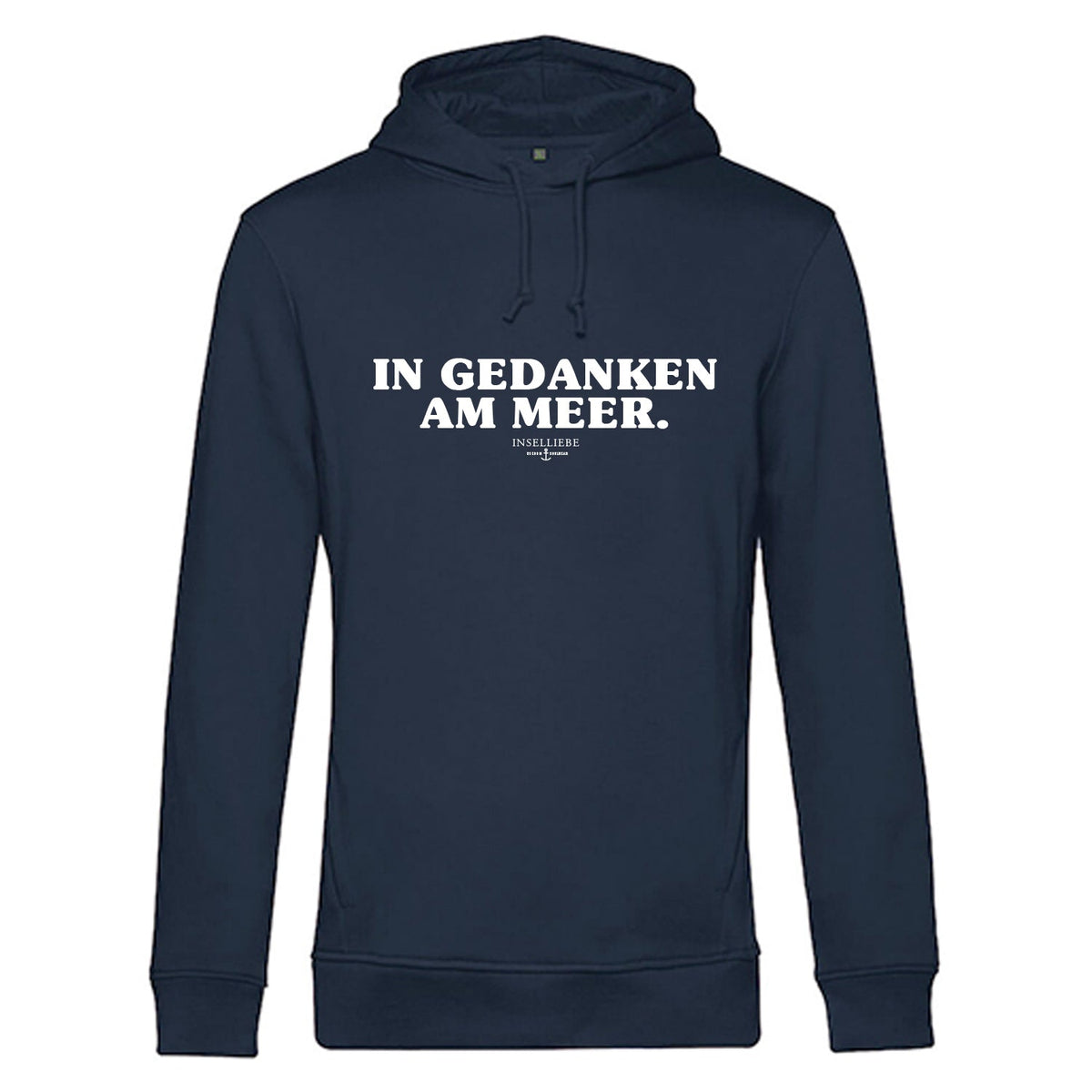 Unisex Hoodie "In Gedanken am Meer" | Navy - INSELLIEBE USEDOM