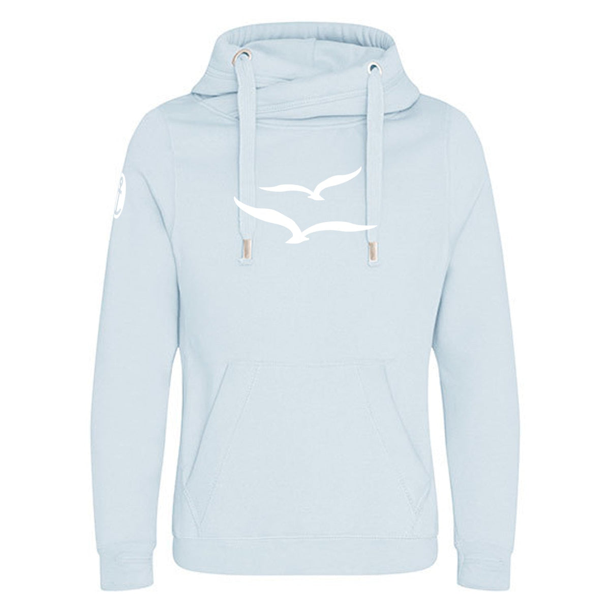 Unisex Hoodie "Möwenpaar" | Hellblau - INSELLIEBE USEDOM
