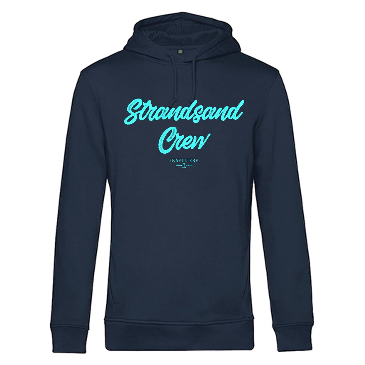 Unisex Hoodie "Strandsand Crew" | Navy - INSELLIEBE USEDOM