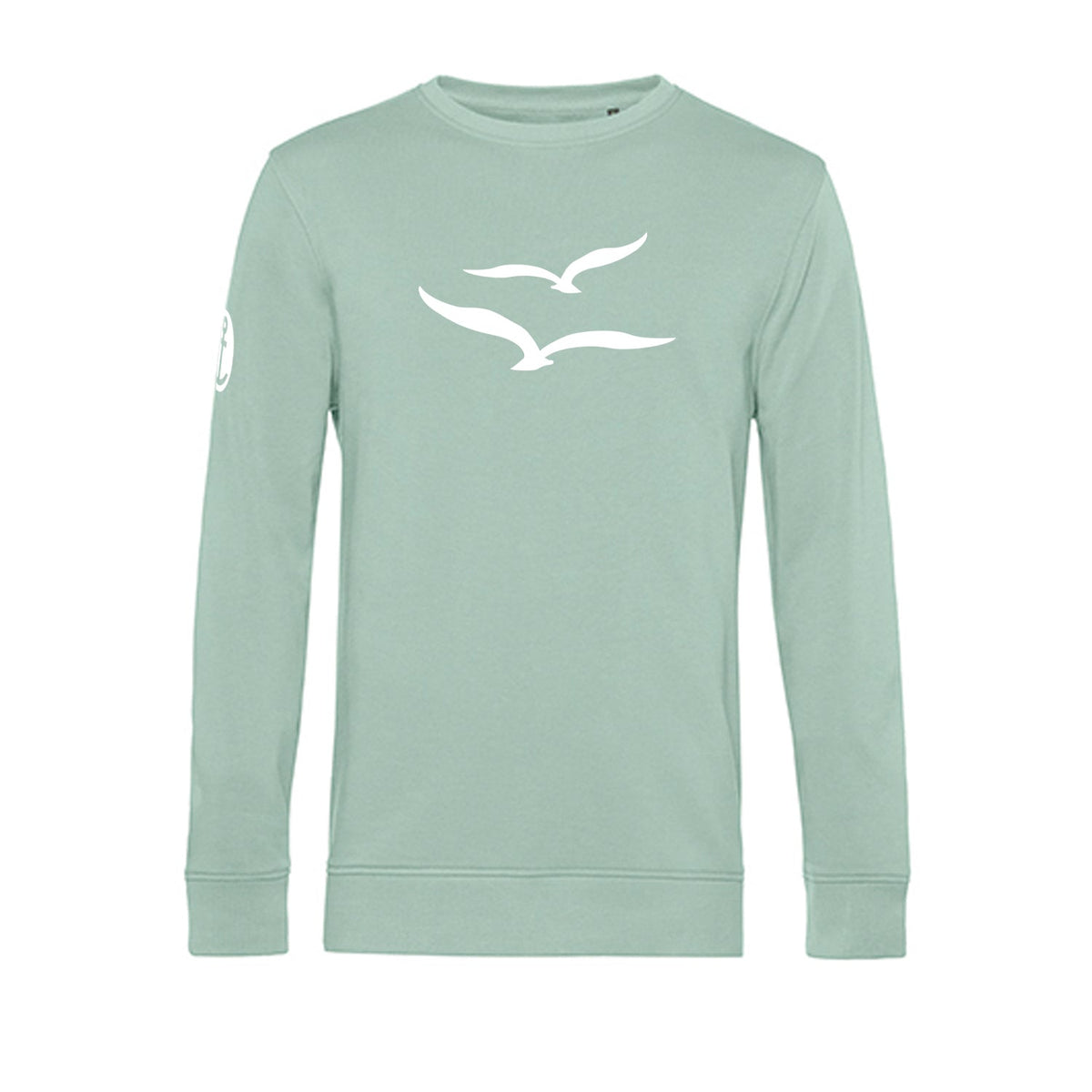 Unisex Sweater "Möwenpaar" | Mint - INSELLIEBE USEDOM