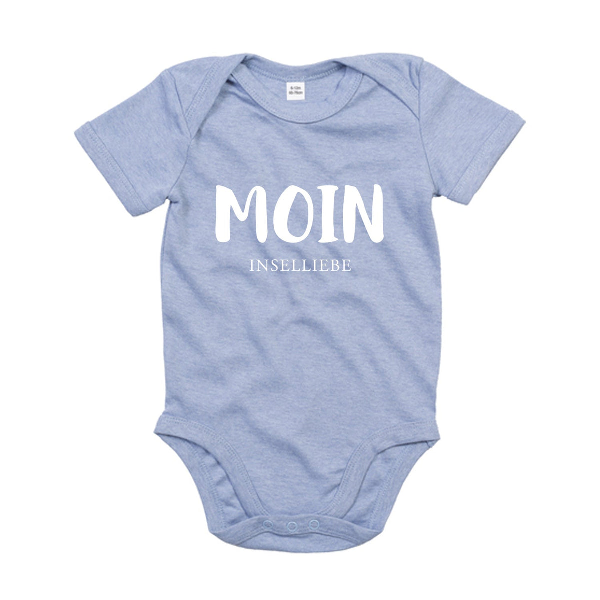 Baby Body "MOIN" | Blau Meliert - INSELLIEBE USEDOM