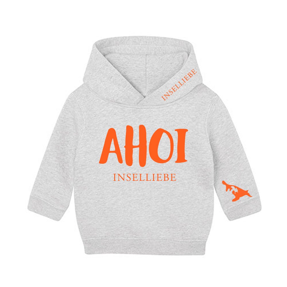 Baby Hoodie "AHOI" | Grau - INSELLIEBE USEDOM