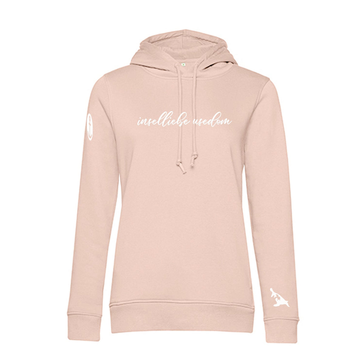 Damen Hoodie "inselliebe usedom" | Rosé - INSELLIEBE USEDOM