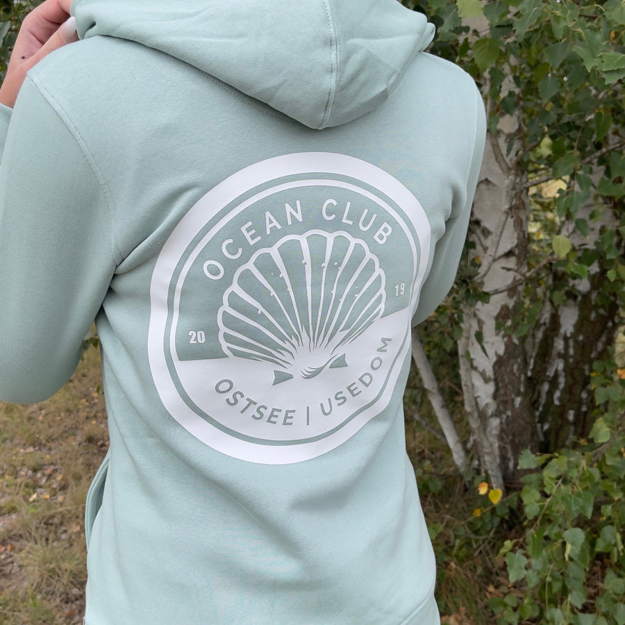 Damen Hoodie "Ocean Club" | Mint