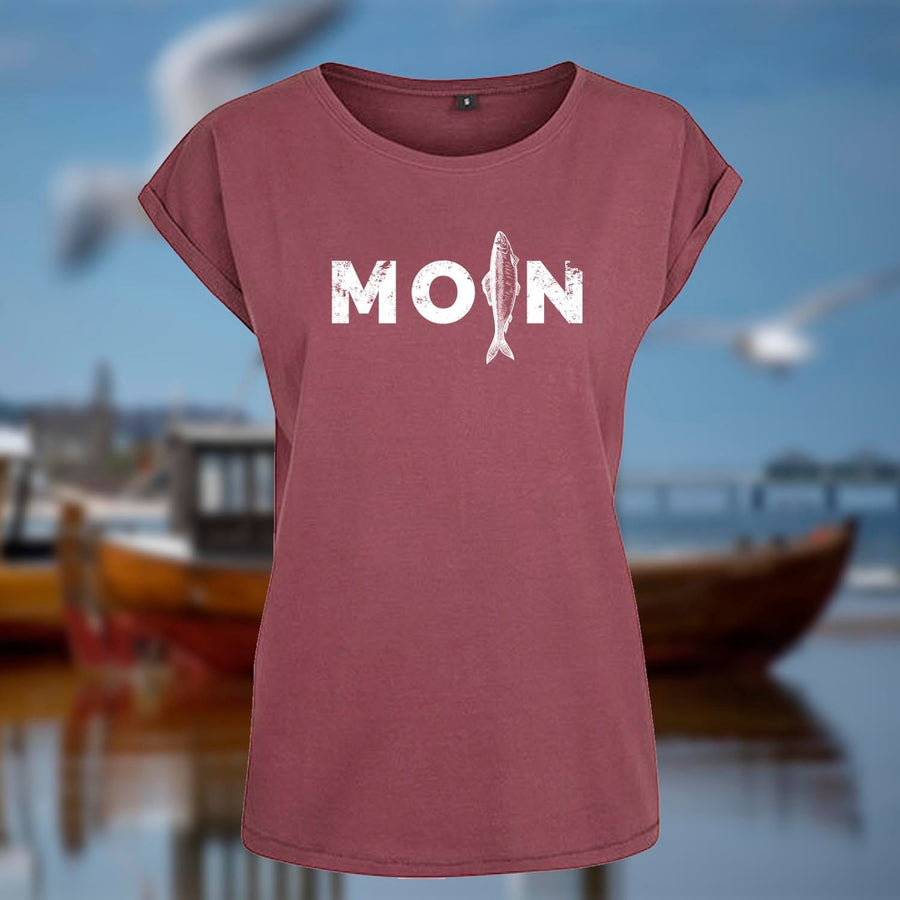 Damen T-Shirt "MOIN Hering" | Cherry