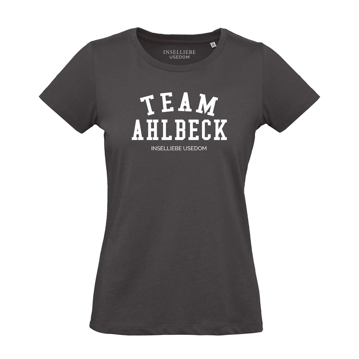 Damen T-Shirt "Team Ahlbeck" | Schwarz - INSELLIEBE USEDOM