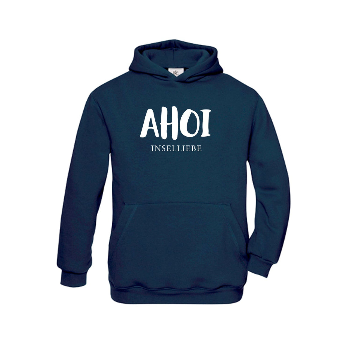 Kinder Hoodie "AHOI" | Navy - INSELLIEBE USEDOM