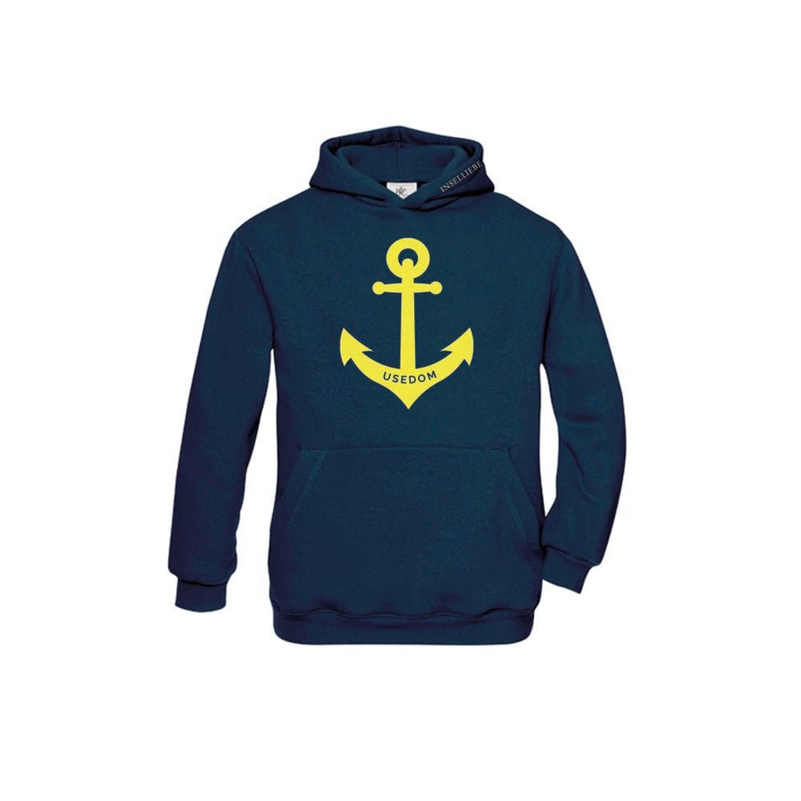 Kinder Hoodie "Usedom Anker" | Navy