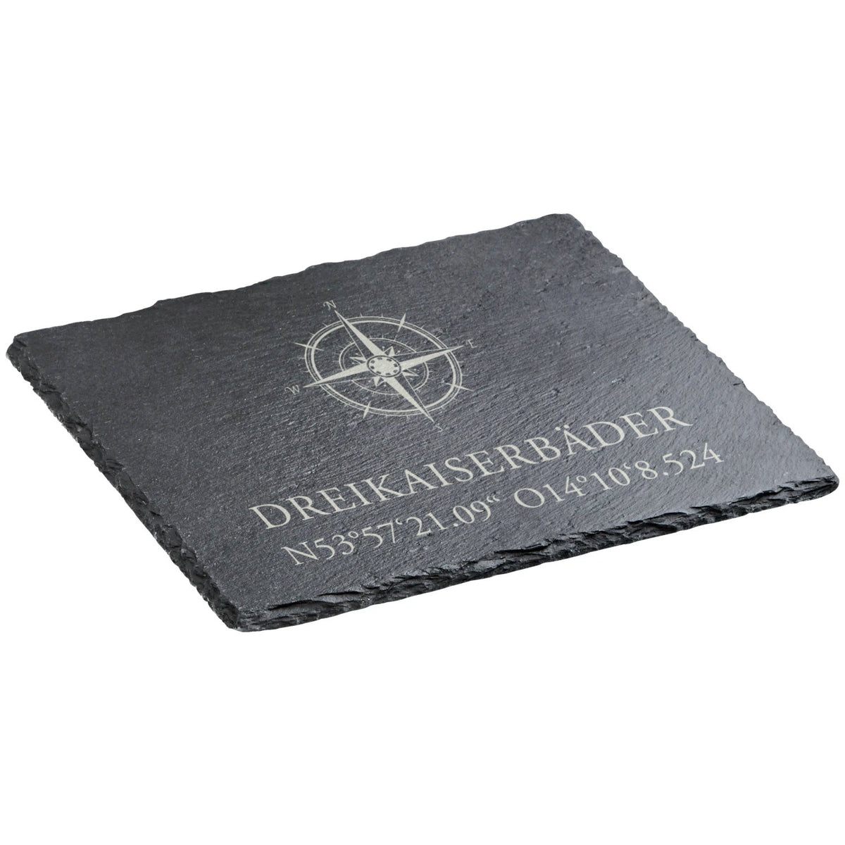 Servierplatte "Dreikaiserbäder" | 30x20cm aus Schiefer - INSELLIEBE USEDOM